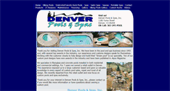 Desktop Screenshot of denverpoolsandspas.com
